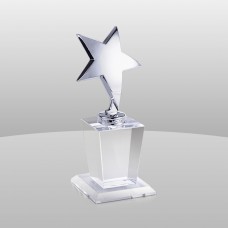 610 Silver Star with Crystal Base